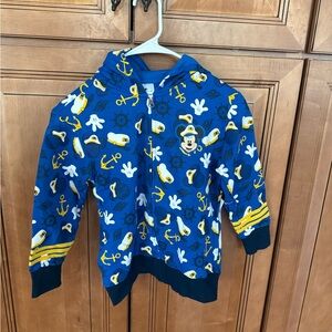 Disney Kids Blue Nautical Mickey Hoodie Disney cruise line DCL